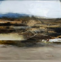 L'passo Benjamin, 48 x 48 Inch, Acrylic on Canvas, Abstract Paintings, AC-LPB-028